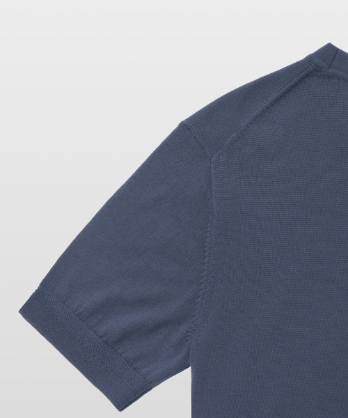 MANNERGRAM（マナーグラム）の「[ゼニア イタリア輸入原糸] Zegna YARN カラーニット ライトブルー_ゼニア サマーウール100（ニット/セーター・メンズ・その他・MEDIUM/LARGE/X-LARGE）」の6枚目の写真
