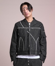 VI E DIT（ヴィエディット）の「Fragment Panel Short Blouson/フラグメントパネルショートブルゾン〈セットアップ着用可能〉（デニムジャケット）」