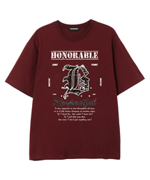 ABO 半袖Tシャツ (VS0228) B_バーガンディ