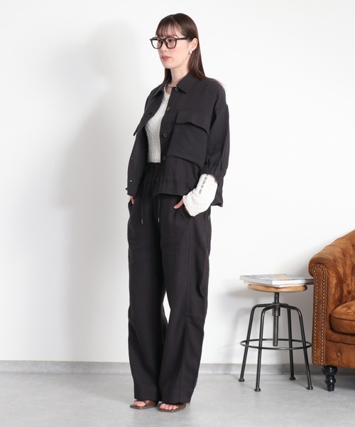 cepo(セポ)の「〈セットアップ対応〉パナマワイドバレルパンツ(その他パンツ・レディース・オフホワイト/ブラック・L/M/S)」の4枚目の写真