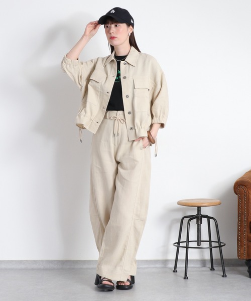 cepo(セポ)の「〈セットアップ対応〉パナマワイドバレルパンツ(その他パンツ・レディース・オフホワイト/ブラック・L/M/S)」の21枚目の写真