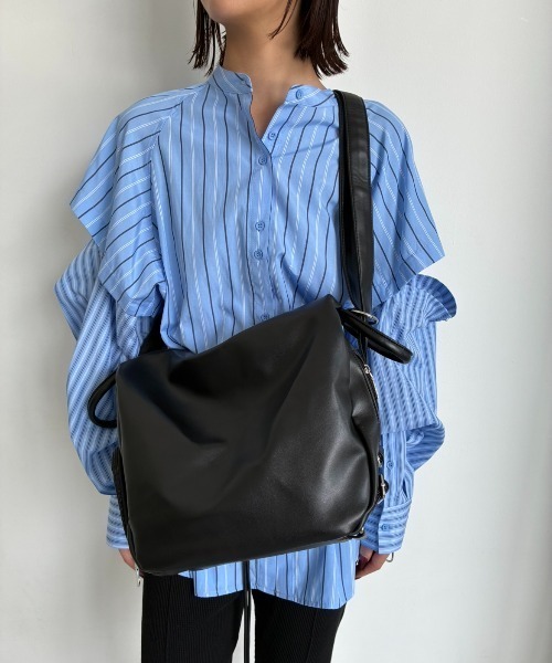AIC.(エーアイシー)の「2WAYスライドショルダーバッグ/トート/リュック(ショルダーバッグ・レディース・ブラウン/ブラック・FREE)」の8枚目の写真