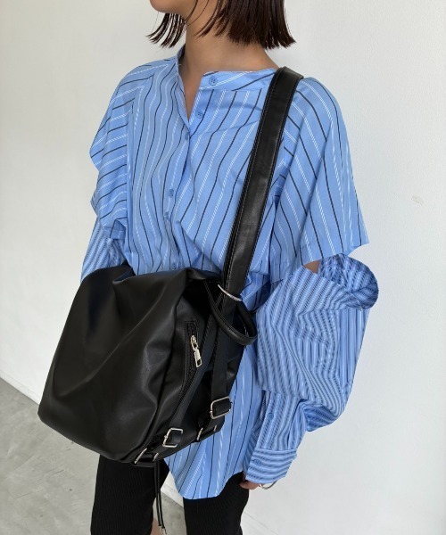 AIC.(エーアイシー)の「2WAYスライドショルダーバッグ/トート/リュック(ショルダーバッグ・レディース・ブラウン/ブラック・FREE)」の10枚目の写真