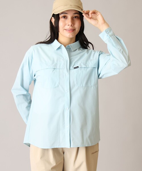 Columbia(コロンビア)の「Columbia/ ウィメンズライトキャニオンロングスリーブシャツ /コロンビア(シャツ/ブラウス・レディース・ベージュ/ブラック/ブルー・L/XL/M/S)」の3枚目の写真