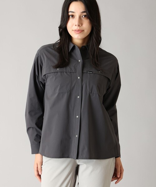 Columbia(コロンビア)の「Columbia/ ウィメンズライトキャニオンロングスリーブシャツ /コロンビア(シャツ/ブラウス・レディース・ベージュ/ブラック/ブルー・L/XL/M/S)」の2枚目の写真