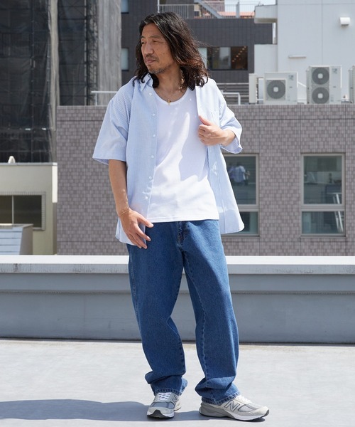 ROOPTOKYO（ループトウキョウ）の「ワッフル生地タンクトップ 無地 ノースリーブ 2026年 夏 夏服（タンクトップ・メンズ・ホワイト/ブラック・S/M/L）」の13枚目の写真
