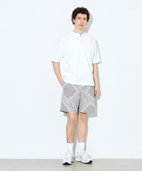 coca(coca)(コカ)の「ワッシャーナイロンバンダナ柄ショートパンツ(その他パンツ・メンズ・グレー/ブラック・L/XL/M)」の3枚目の写真