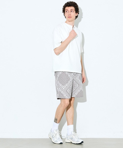 coca(coca)(コカ)の「ワッシャーナイロンバンダナ柄ショートパンツ(その他パンツ・メンズ・グレー/ブラック・L/XL/M)」の5枚目の写真