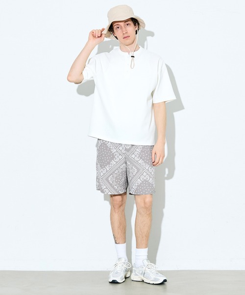 coca(coca)(コカ)の「ワッシャーナイロンバンダナ柄ショートパンツ(その他パンツ・メンズ・グレー/ブラック・L/XL/M)」の7枚目の写真