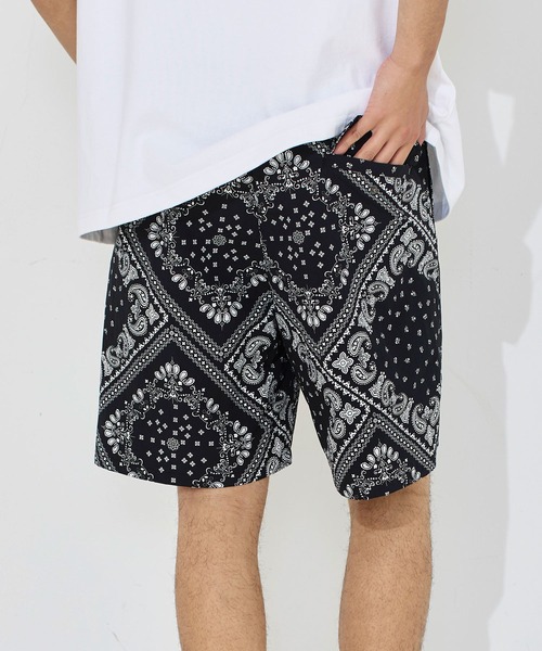 coca(coca)(コカ)の「ワッシャーナイロンバンダナ柄ショートパンツ(その他パンツ・メンズ・グレー/ブラック・L/XL/M)」の12枚目の写真