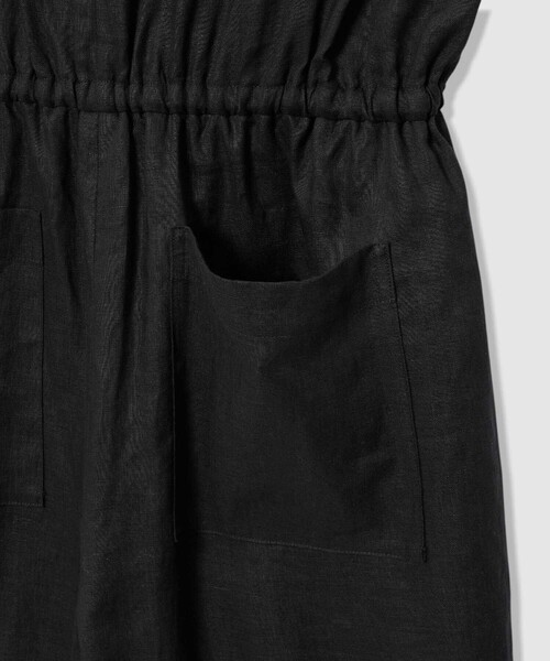 allureville(アルアバイル)の「リネンVカラーコンビネゾン(つなぎ/オールインワン・レディース・ブラック/インディゴブルー・2/1)」の19枚目の写真