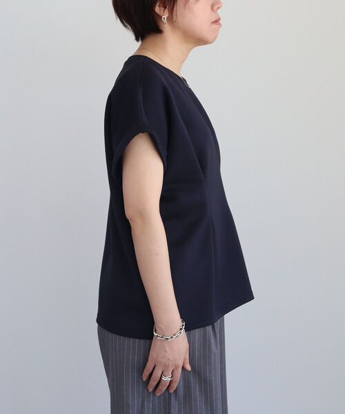 CRAFT STANDARD BOUTIQUE(クラフトスタンダードブティック)の「ライトダンボールタックプルオーバー(Tシャツ/カットソー・レディース・パープル/ネイビー/オフホワイト・FREE)」の19枚目の写真