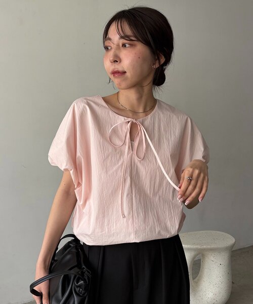 CAPRICIEUX LE'MAGE（カプリシューレマージュ）の「バルーンリボンブラウス（シャツ/ブラウス・レディース・ホワイト/ピンク/ブラック・FREE）」の15枚目の写真