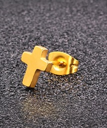 SBG ステンレス クロススタッドピアス 片耳