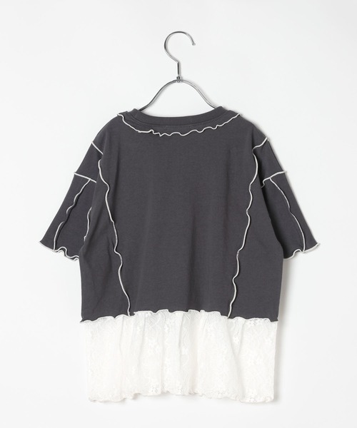 LEPSIM(レプシィム)の「【KIDS】ロゴメロウ裾レイヤーTSS 670936(Tシャツ/カットソー・キッズ・ライトグリーン/チャコールグレー・140/130/120)」の16枚目の写真