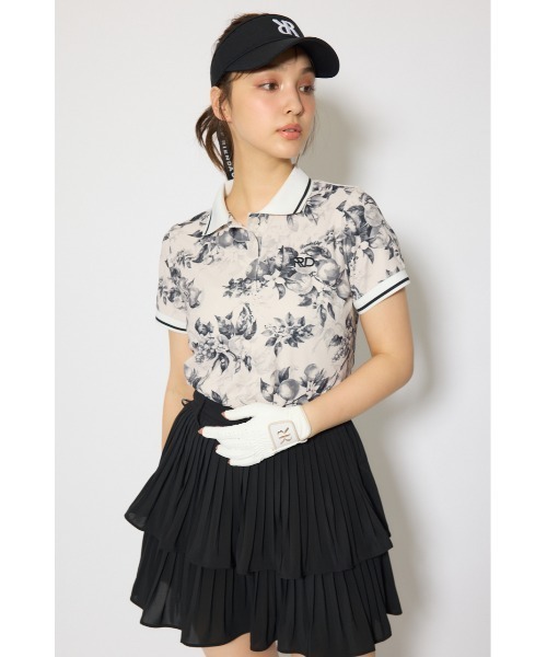 RIENDA GOLF(リエンダゴルフ)の「【RIENDA GOLF 一部店舗・WEB限定】ラインコンパクトポロトップス(Tシャツ/カットソー・レディース・ピンク/ホワイト系その他/ブラック系その他・MEDIUM/SMALL)」の20枚目の写真