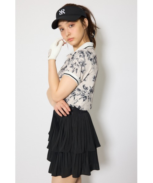 RIENDA GOLF(リエンダゴルフ)の「【RIENDA GOLF 一部店舗・WEB限定】ラインコンパクトポロトップス(Tシャツ/カットソー・レディース・ピンク/ホワイト系その他/ブラック系その他・MEDIUM/SMALL)」の21枚目の写真