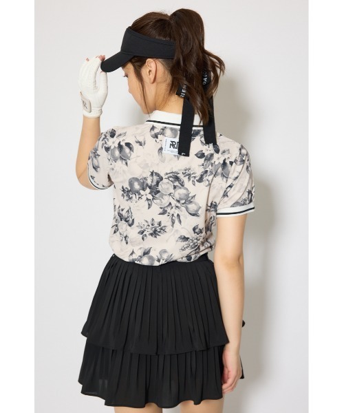 RIENDA GOLF(リエンダゴルフ)の「【RIENDA GOLF 一部店舗・WEB限定】ラインコンパクトポロトップス(Tシャツ/カットソー・レディース・ピンク/ホワイト系その他/ブラック系その他・MEDIUM/SMALL)」の22枚目の写真