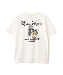 Alpha Industries（アルファインダストリーズ）の「【日本限定】Alpha Industries アルファ インダストリーズ F‐14 TOMCAT T‐SHIRT エフ フォーティー トムキャット Tシャツ（Tシャツ/カットソー）」