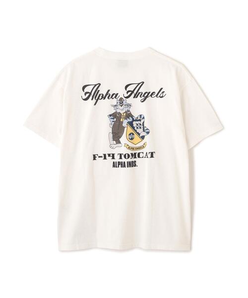 Alpha Industries(アルファインダストリーズ)の「【日本限定】Alpha Industries/アルファ インダストリーズ/F‐14 TOMCAT T‐SHIRT/エフ フォーティー トムキャット Tシャツ(Tシャツ/カットソー・メンズ・ホワイト系2/ブラック/オリーブ系・M/2XL/XL/S/L)」の2枚目の写真