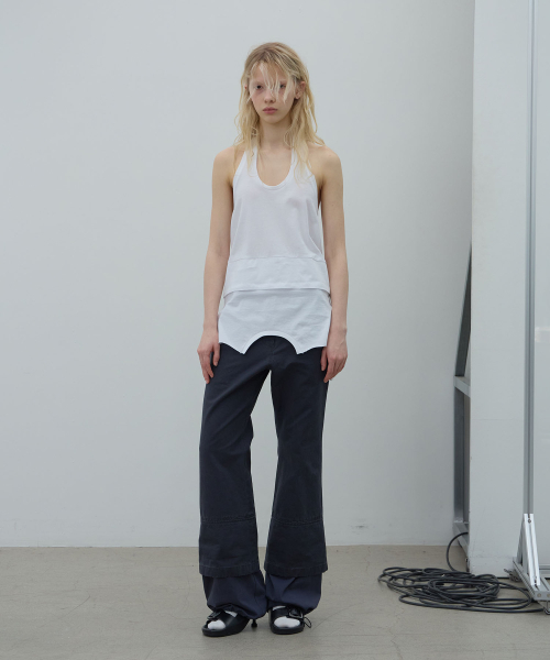 LCDC TM（エルシーディーシーティーエム）の「LAYERED HEM STRING PANTS (DARK NAVY)（その他パンツ・レディース・その他・MEDIUM/SMALL）」の6枚目の写真
