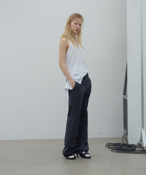 LCDC TM（エルシーディーシーティーエム）の「LAYERED HEM STRING PANTS (DARK NAVY)（その他パンツ・レディース・その他・MEDIUM/SMALL）」の5枚目の写真