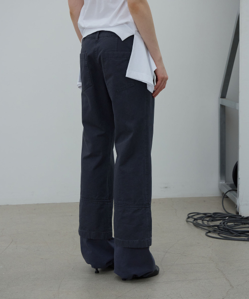LCDC TM（エルシーディーシーティーエム）の「LAYERED HEM STRING PANTS (DARK NAVY)（その他パンツ・レディース・その他・MEDIUM/SMALL）」の3枚目の写真