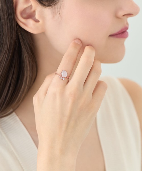 CANAL 4℃(カナルヨンドシー)の「【Early Summer Collection】シルバー リング(リング・レディース・ピンクゴールド・#13/#11)」の2枚目の写真