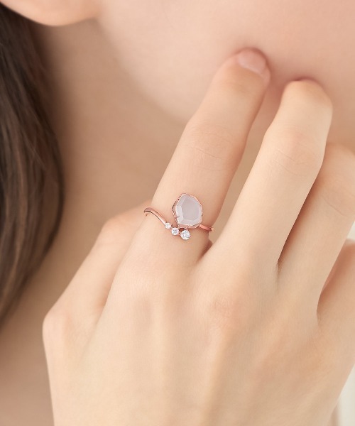 CANAL 4℃(カナルヨンドシー)の「【Early Summer Collection】シルバー リング(リング・レディース・ピンクゴールド・#13/#11)」の3枚目の写真