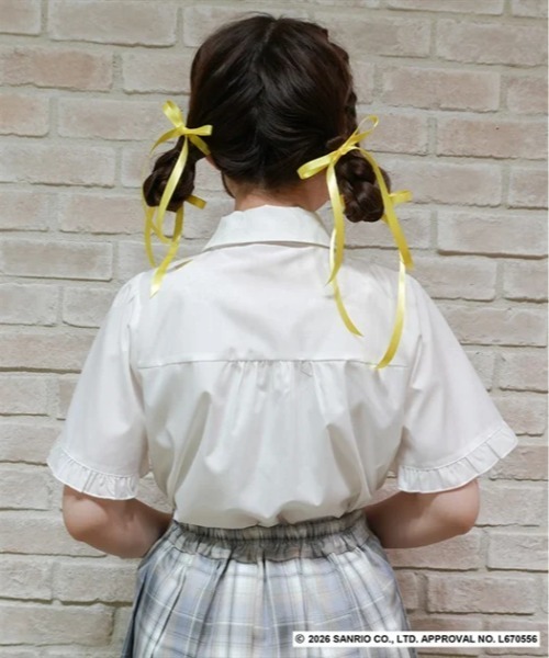 axes femme（アクシーズファム）の「ポムポムプリン／ブラウス（シャツ/ブラウス・レディース・イエロー/ホワイト・FREE）」の5枚目の写真