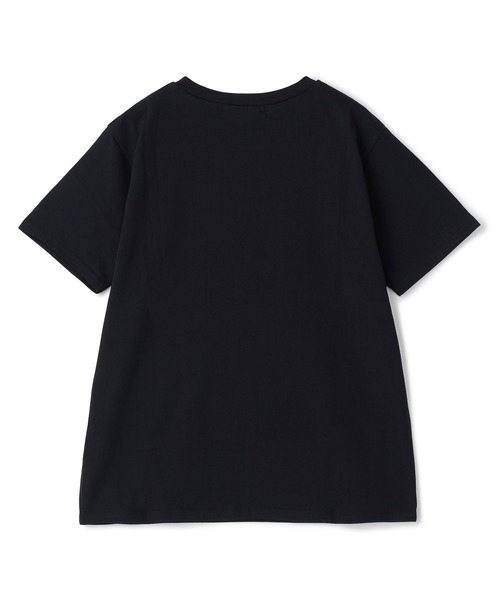Nowadays(ナウアデイズ)の「シルケットコットンロゴTシャツ(Tシャツ/カットソー・レディース・ホワイト/ブラック・FREE)」の3枚目の写真