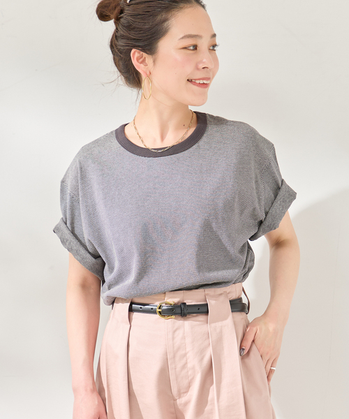 B.C STOCK(ベーセーストック)の「【汗染み防止】SWEATPROOF クルーネックTシャツ(Tシャツ/カットソー・メンズ・チャコールグレー/グレー/ホワイト/ネイビー・SMALL/MEDIUM/LARGE)」の9枚目の写真