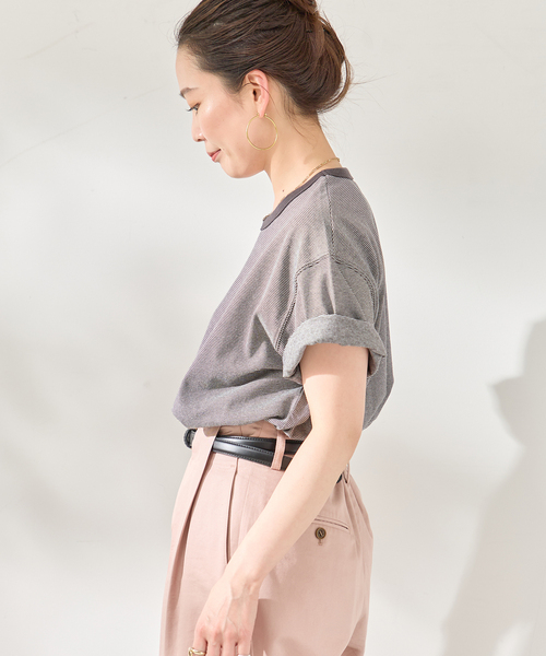 B.C STOCK(ベーセーストック)の「【汗染み防止】SWEATPROOF クルーネックTシャツ(Tシャツ/カットソー・メンズ・チャコールグレー/グレー/ホワイト/ネイビー・SMALL/MEDIUM/LARGE)」の10枚目の写真