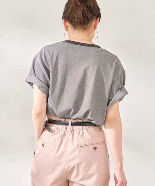 B.C STOCK(ベーセーストック)の「【汗染み防止】SWEATPROOF クルーネックTシャツ(Tシャツ/カットソー・メンズ・チャコールグレー/グレー/ホワイト/ネイビー・SMALL/MEDIUM/LARGE)」の11枚目の写真