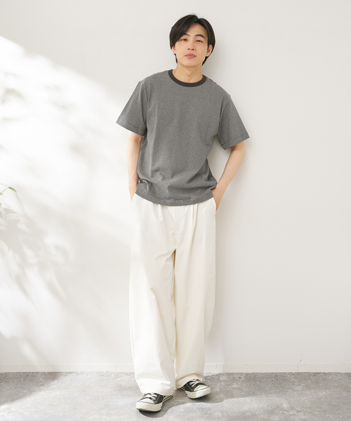 B.C STOCK(ベーセーストック)の「【汗染み防止】SWEATPROOF クルーネックTシャツ(Tシャツ/カットソー・メンズ・チャコールグレー/グレー/ホワイト/ネイビー・SMALL/MEDIUM/LARGE)」の12枚目の写真