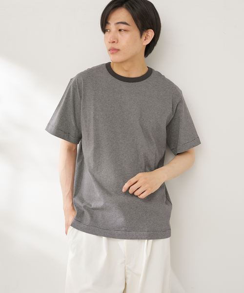B.C STOCK(ベーセーストック)の「【汗染み防止】SWEATPROOF クルーネックTシャツ(Tシャツ/カットソー・メンズ・チャコールグレー/グレー/ホワイト/ネイビー・SMALL/MEDIUM/LARGE)」の13枚目の写真