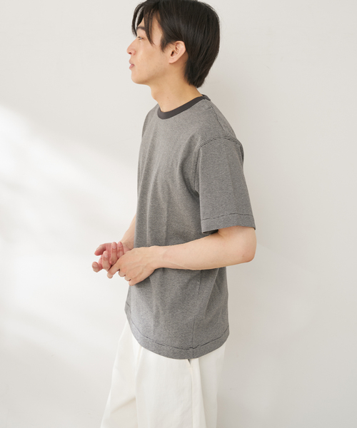 B.C STOCK(ベーセーストック)の「【汗染み防止】SWEATPROOF クルーネックTシャツ(Tシャツ/カットソー・メンズ・チャコールグレー/グレー/ホワイト/ネイビー・SMALL/MEDIUM/LARGE)」の14枚目の写真