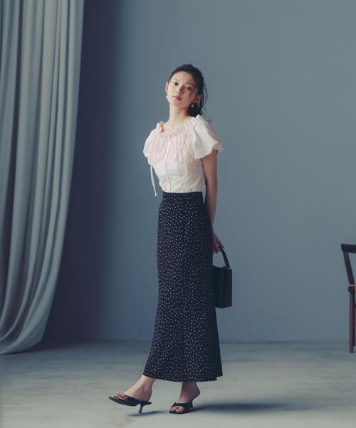 PROPORTION BODY DRESSING(プロポーションボディドレッシング)の「オフショルリボンブラウス / 1216210503(シャツ/ブラウス・レディース・ホワイト/ピンク/ブラック・FREE)」の11枚目の写真