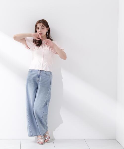 PROPORTION BODY DRESSING(プロポーションボディドレッシング)の「オフショルリボンブラウス / 1216210503(シャツ/ブラウス・レディース・ホワイト/ピンク/ブラック・FREE)」の19枚目の写真