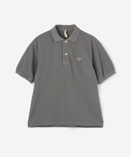 SCYE BASICS（サイベーシックス）の「SCYE BASICS | 〈別注〉コットンピケ ポロシャツ WOMEN（ポロシャツ・レディース・アイボリー/ブラウン/ライトブルー/グレー・38）」の3枚目の写真