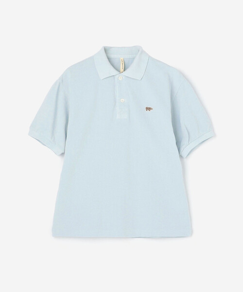 SCYE BASICS（サイベーシックス）の「SCYE BASICS | 〈別注〉コットンピケ ポロシャツ WOMEN（ポロシャツ・レディース・アイボリー/ブラウン/ライトブルー/グレー・38）」の5枚目の写真