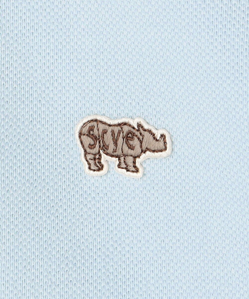 SCYE BASICS（サイベーシックス）の「SCYE BASICS | 〈別注〉コットンピケ ポロシャツ WOMEN（ポロシャツ・レディース・アイボリー/ブラウン/ライトブルー/グレー・38）」の10枚目の写真