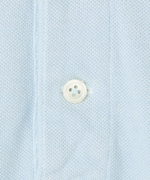 SCYE BASICS（サイベーシックス）の「SCYE BASICS | 〈別注〉コットンピケ ポロシャツ WOMEN（ポロシャツ・レディース・アイボリー/ブラウン/ライトブルー/グレー・38）」の11枚目の写真