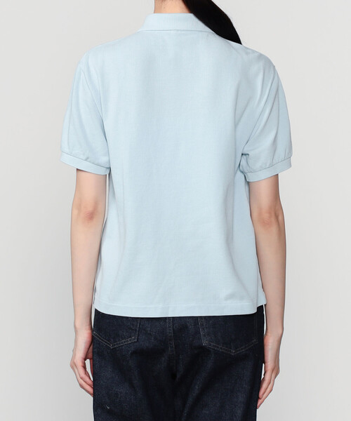 SCYE BASICS（サイベーシックス）の「SCYE BASICS | 〈別注〉コットンピケ ポロシャツ WOMEN（ポロシャツ・レディース・アイボリー/ブラウン/ライトブルー/グレー・38）」の14枚目の写真