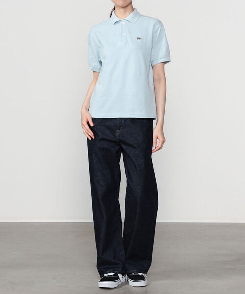 SCYE BASICS（サイベーシックス）の「SCYE BASICS | 〈別注〉コットンピケ ポロシャツ WOMEN（ポロシャツ・レディース・アイボリー/ブラウン/ライトブルー/グレー・38）」の15枚目の写真