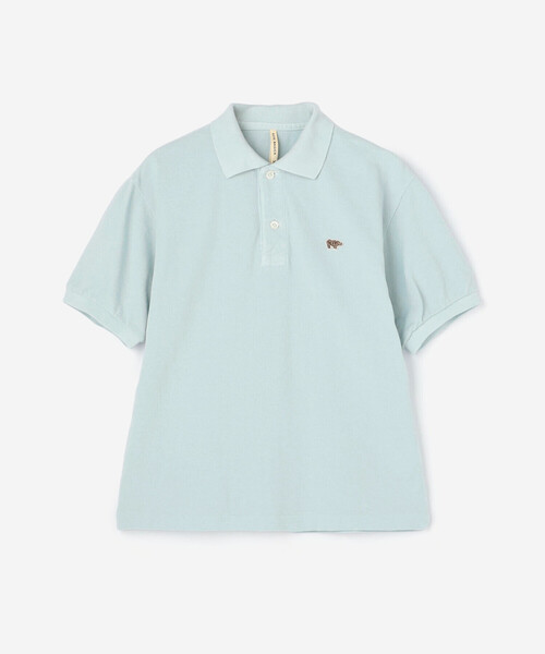 SCYE BASICS（サイベーシックス）の「SCYE BASICS | 〈別注〉コットンピケ ポロシャツ WOMEN（ポロシャツ・レディース・アイボリー/ブラウン/ライトブルー/グレー・38）」の16枚目の写真