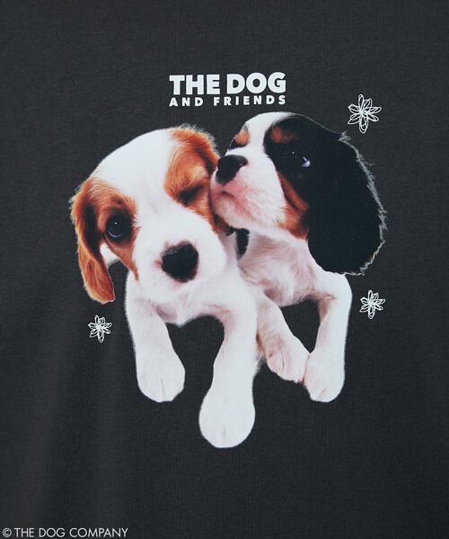 PUBLUX(パブリュクス)の「PUBLUX/パブリュクス THE DOG / プリント Tシャツ 限定展開(Tシャツ/カットソー・レディース・ネイビー/ライトグレー/チャコールグレー・フリ-)」の19枚目の写真