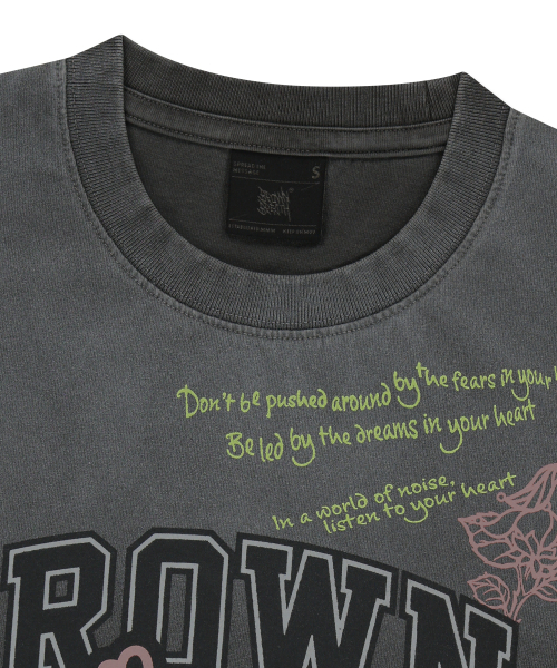 BROWNBREATH(ブラウンブレス)の「W BB HEART PIGMENT TEE - CHARCOAL(Tシャツ/カットソー・レディース・その他・SMALL/MEDIUM)」の3枚目の写真