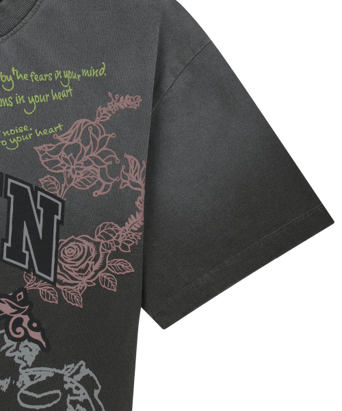 BROWNBREATH(ブラウンブレス)の「W BB HEART PIGMENT TEE - CHARCOAL(Tシャツ/カットソー・レディース・その他・SMALL/MEDIUM)」の5枚目の写真
