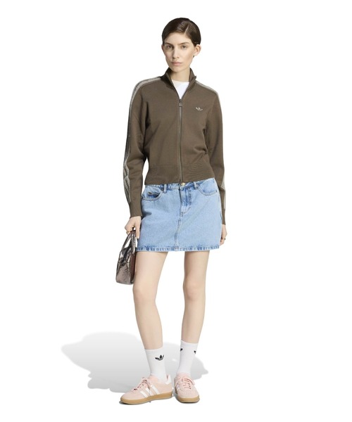 adidas(アディダス)の「adidas 3 STRIPES MINI SKIRT DENIM / アディダス 3 ストライプス ミニスカート デニム(スカート・レディース・ライトインディゴブルー・L/M/S)」の11枚目の写真
